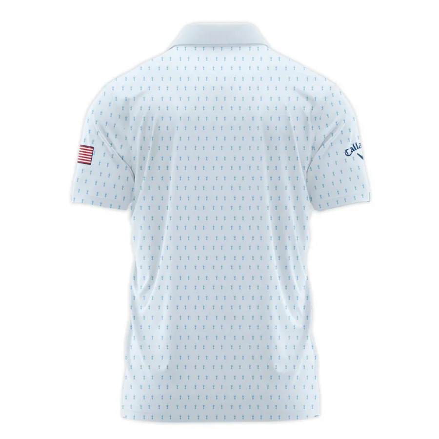 Golf Pattern Light Blue Cup 124th U.S. Open Pinehurst Callaway Polo Shirt Style Classic