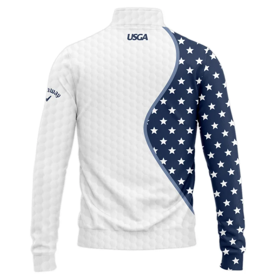 Golf Pattern Light Blue Cup 124th U.S. Open Pinehurst Callaway Quarter-Zip Jacket Style Classic