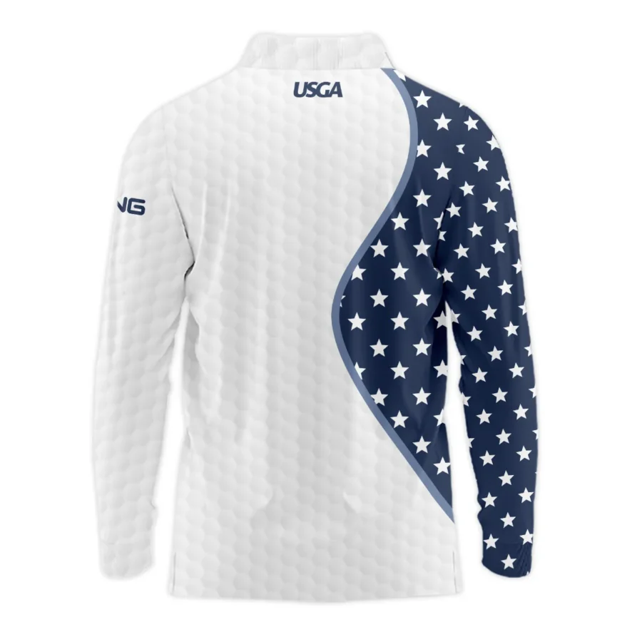 Golf Pattern Light Blue Cup 124th U.S. Open Pinehurst Ping Long Polo Shirt Style Classic