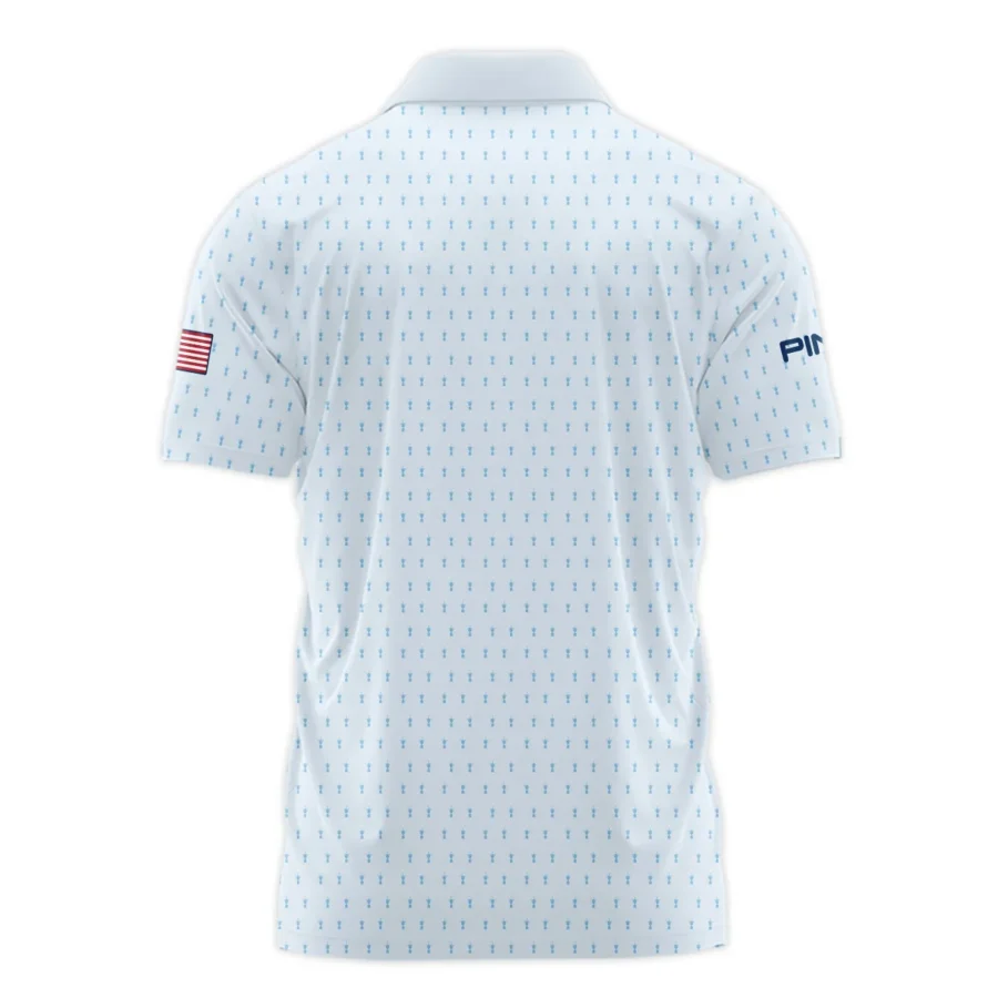 Golf Pattern Light Blue Cup 124th U.S. Open Pinehurst Ping Polo Shirt Style Classic