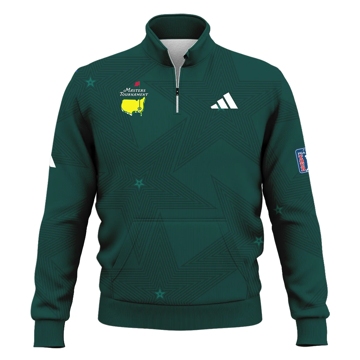 Golf Pattern Stars Dark Green Masters Tournament Adidas Unisex Sweatshirt Style Classic Sweatshirt