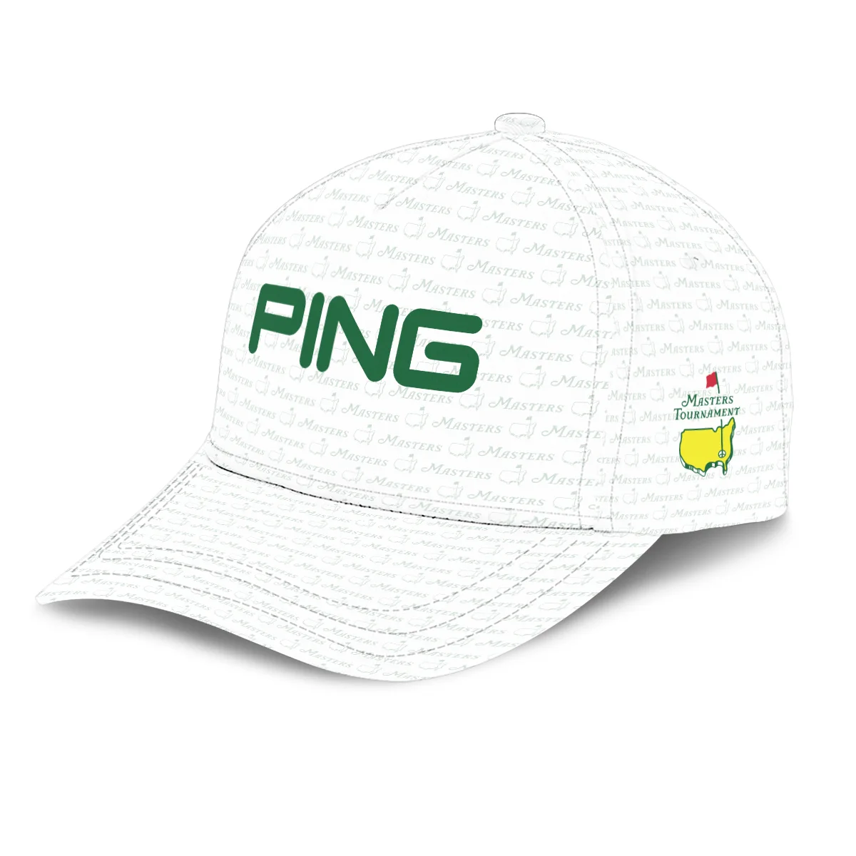 Golf Pattern Dark Green Ping Masters Tournament Style Classic Golf All over Print Cap