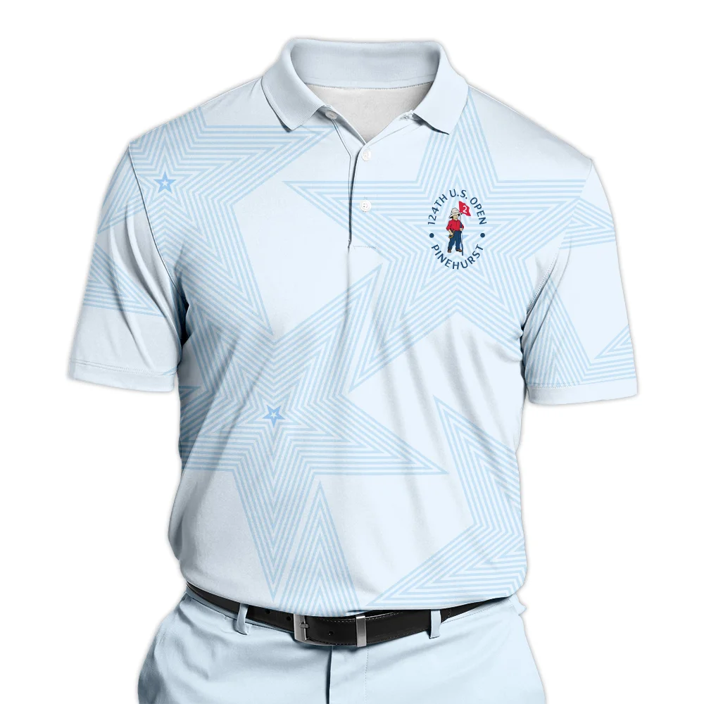 Golf Sport 124th U.S. Open Pinehurst Hoodie Shirt Sports Star Sripe Light Blue Hoodie Shirt