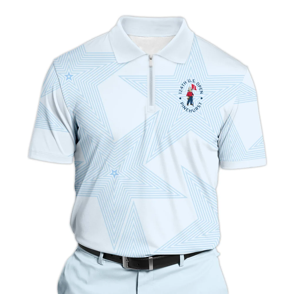 Golf Sport 124th U.S. Open Pinehurst Hoodie Shirt Sports Star Sripe Light Blue Hoodie Shirt