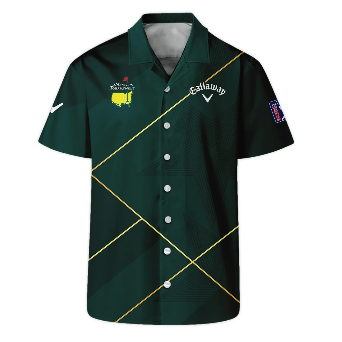 Golf Sport Dark Green Green Masters Tournament Callaway Hawaiian Shirt Style Classic Oversized Hawaiian Shirt