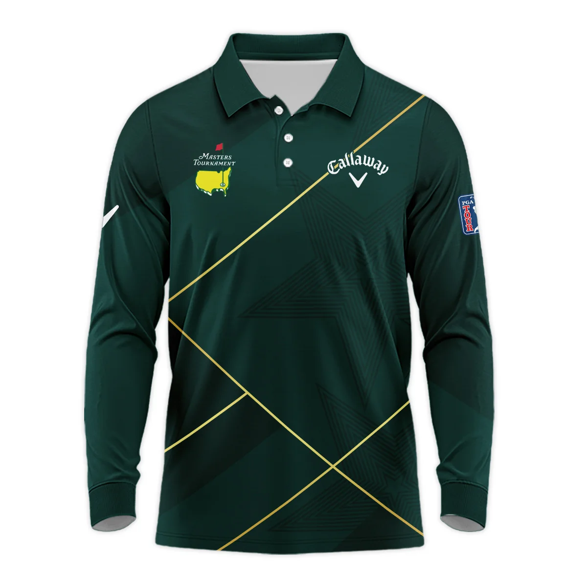 Golf Sport Dark Green Green Masters Tournament Callaway Long Polo Shirt Style Classic Long Polo Shirt For Men