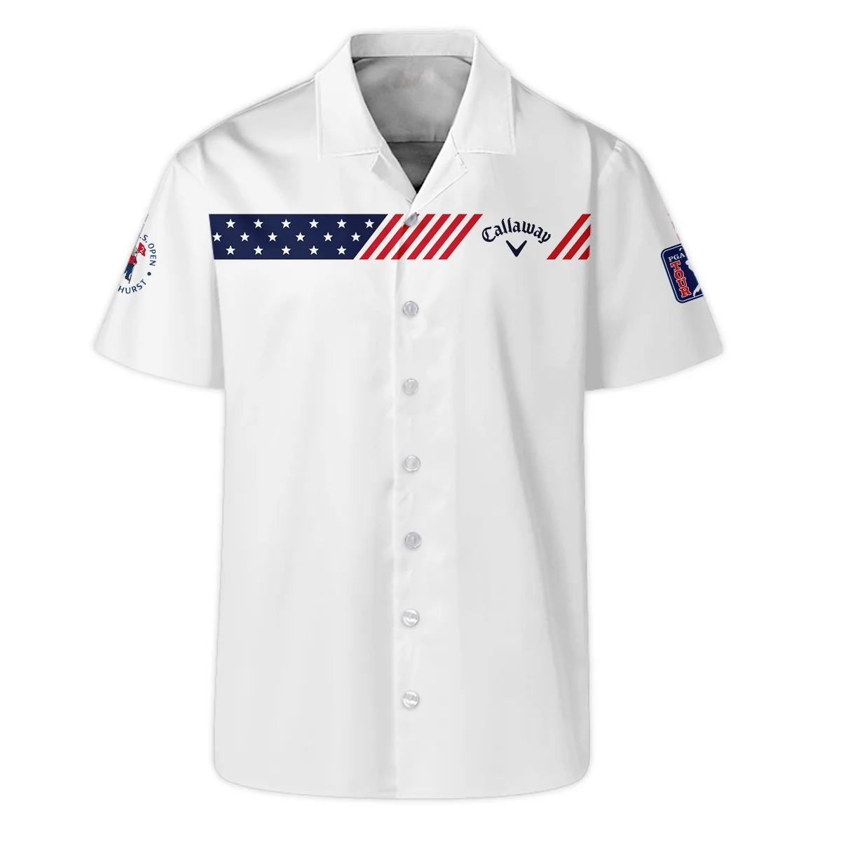 Golf Sport Flag American 124th U.S. Open Pinehurst Callaway Hawaiian Shirt Style Classic Oversized Hawaiian Shirt