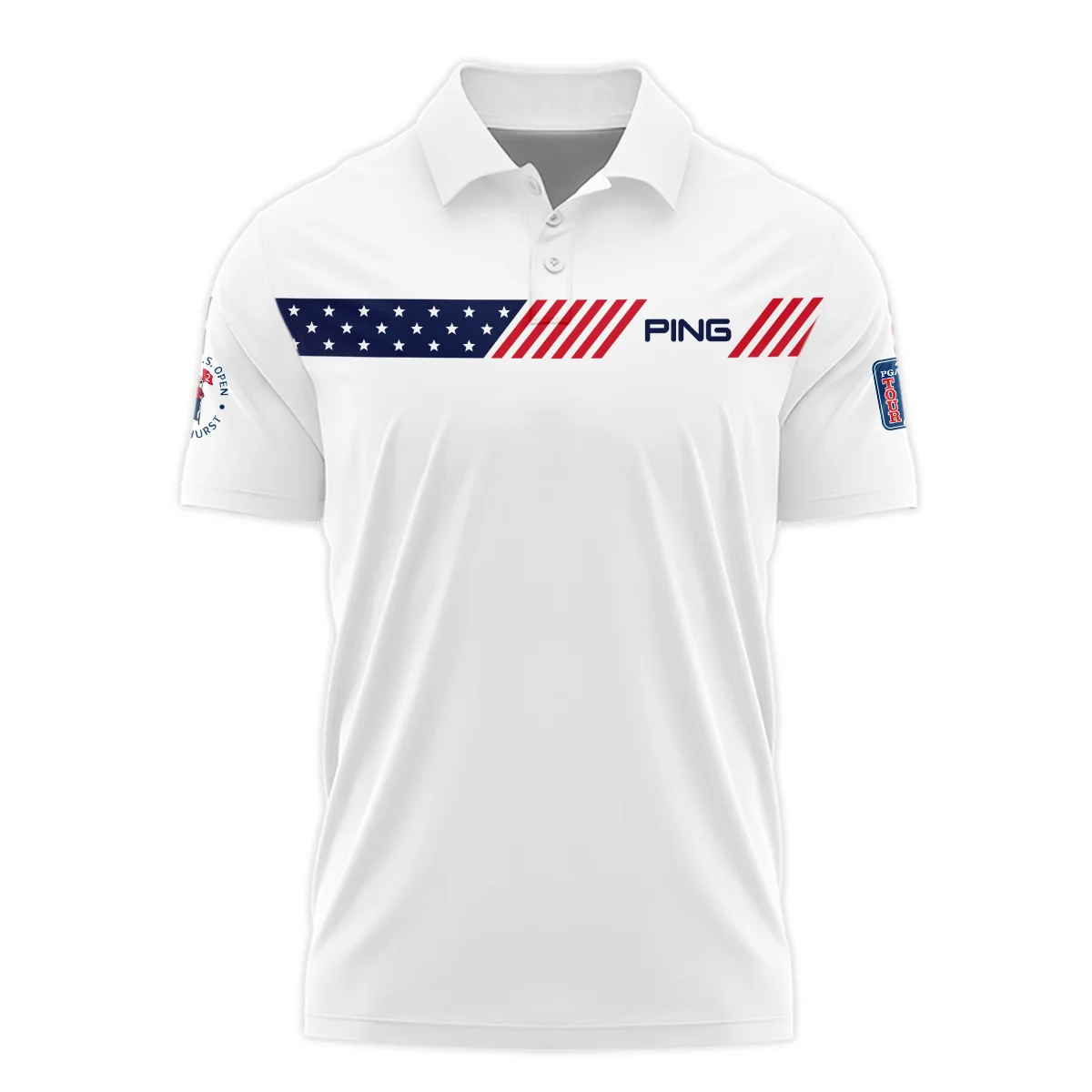 Golf Sport Flag American 124th U.S. Open Pinehurst Ping Polo Shirt Style Classic Polo Shirt For Men