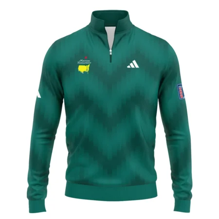 Golf Sport Green Gradient Stripes Pattern Adidas Masters Tournament Zipper Hoodie Shirt Style Classic Zipper Hoodie Shirt