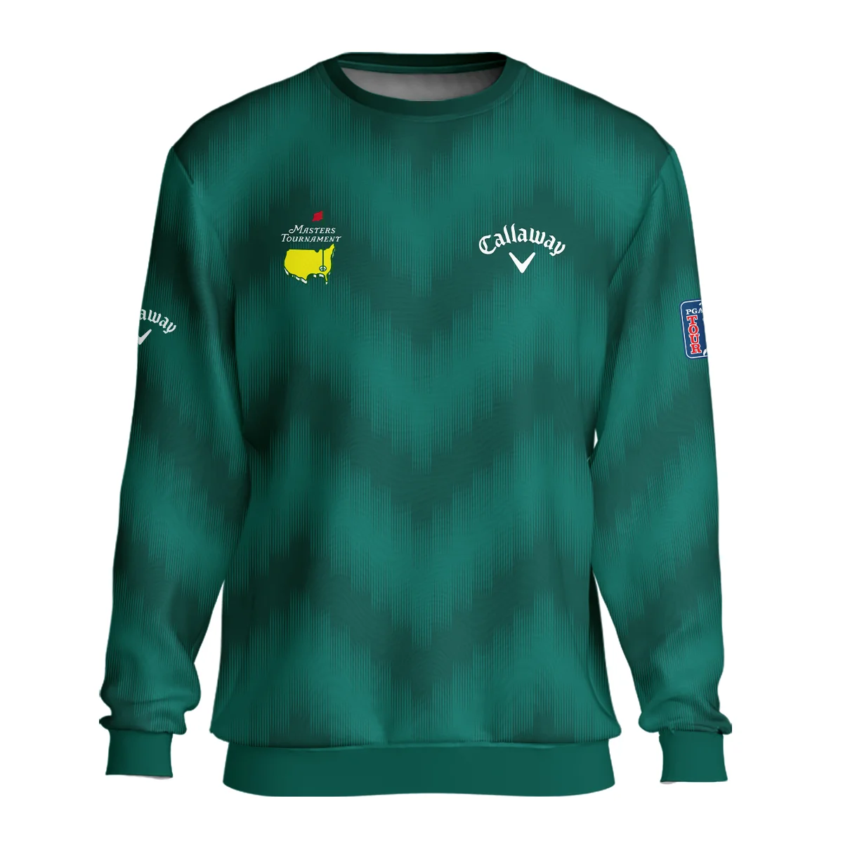 Golf Sport Green Gradient Stripes Pattern Callaway Masters Tournament Unisex Sweatshirt Style Classic Sweatshirt