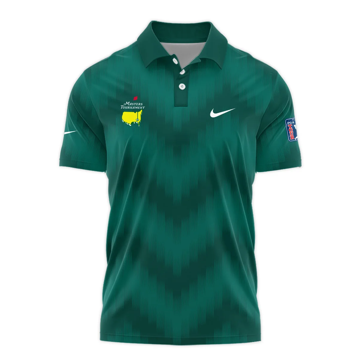 Golf Sport Green Gradient Stripes Pattern Nike Masters Tournament Polo Shirt Style Classic Polo Shirt For Men