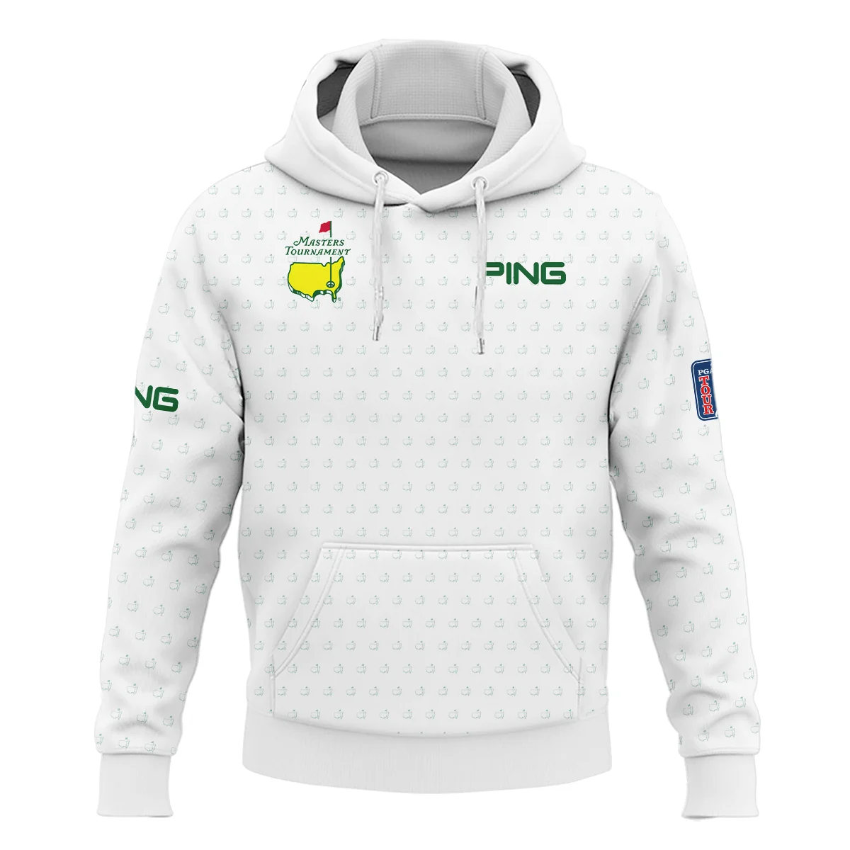 Golf Sport Masters Tournament Ping Hoodie Shirt Sports Logo Pattern White Green Hoodie Shirt