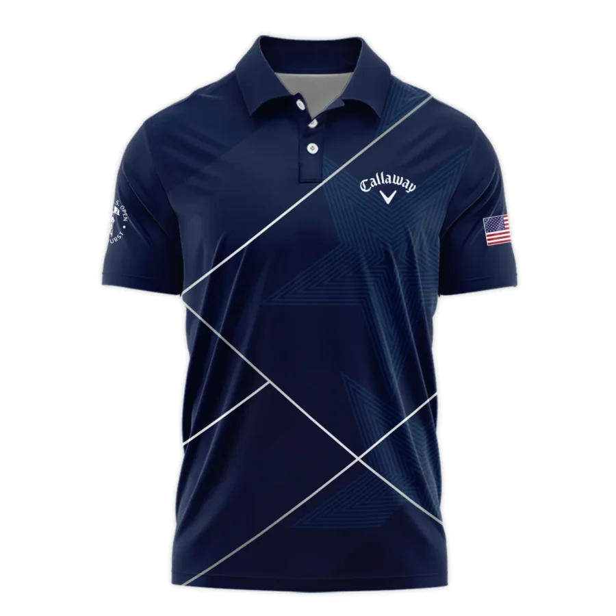 Golf Sport Pattern Blue Mix 124th U.S. Open Pinehurst Callaway Polo Shirt Style Classic