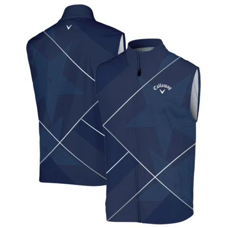 Golf Sport Pattern Blue Mix 124th U.S. Open Pinehurst Callaway Sleeveless Jacket Style Classic