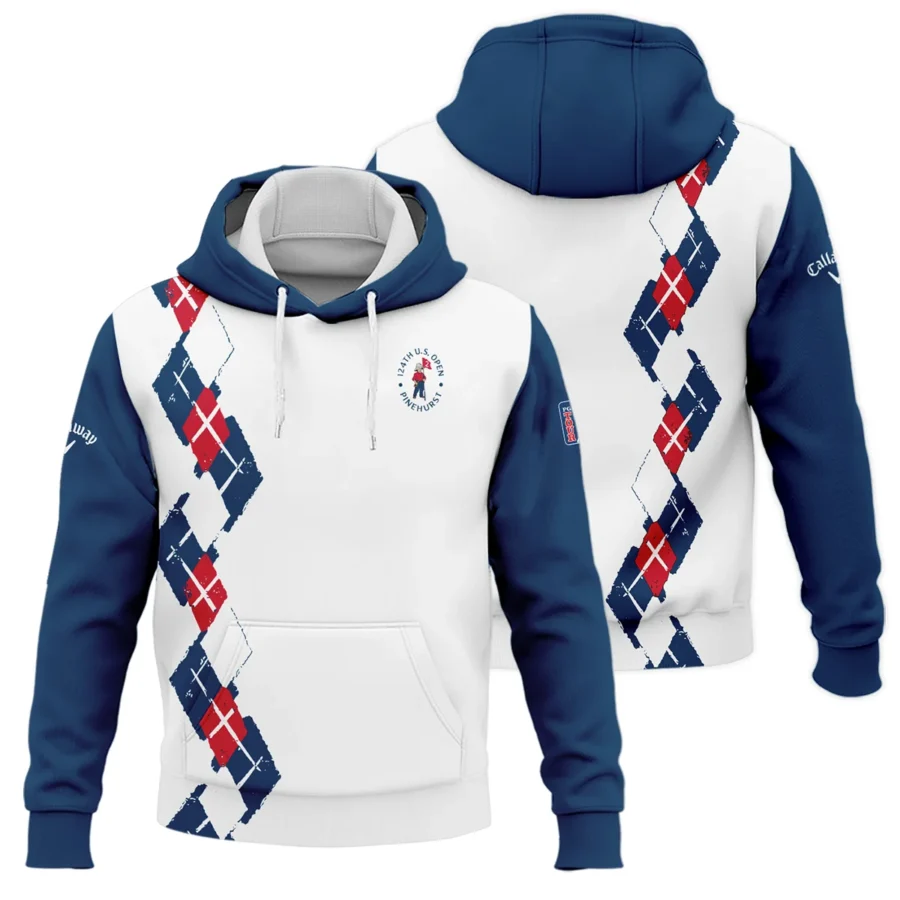 Golf Sport Pattern Blue Mix Color 124th U.S. Open Pinehurst Callaway Hoodie Shirt Style Classic