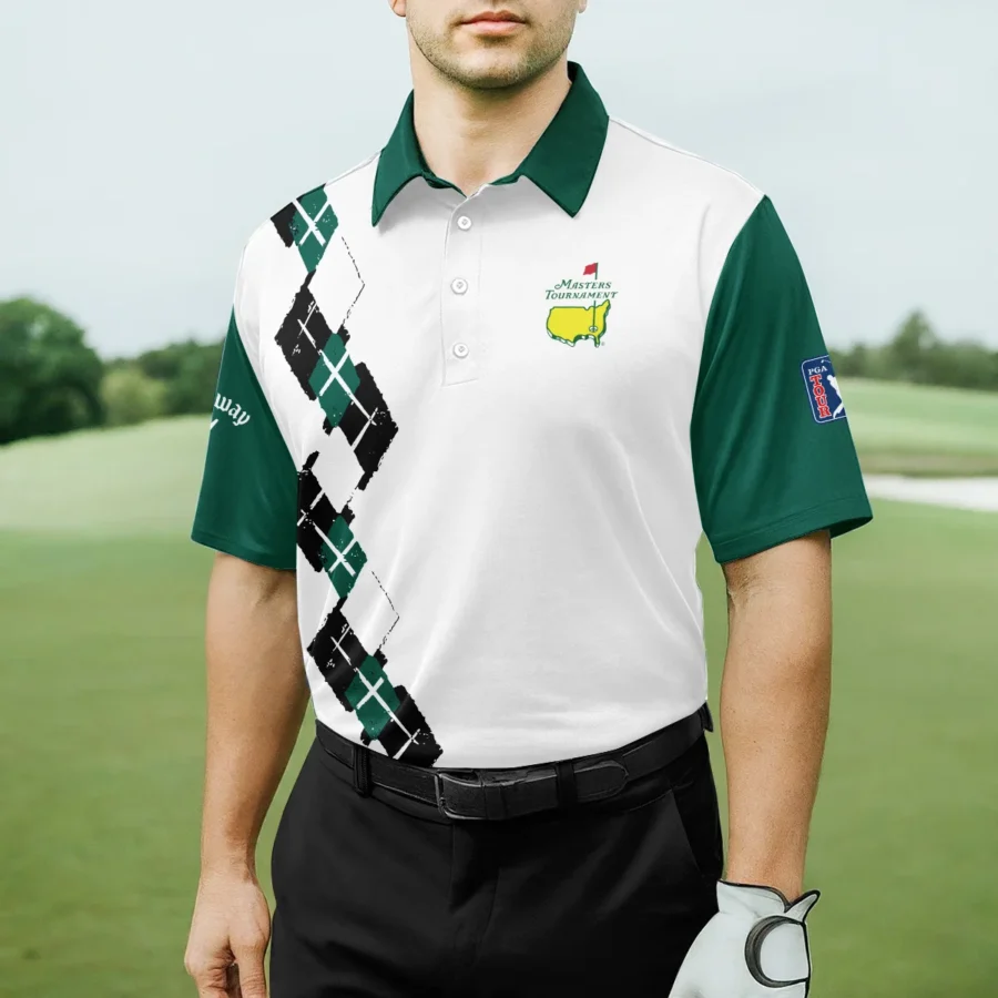 Golf Sport Pattern Green Mix Masters Tournament Callaway Polo Shirt Style Classic