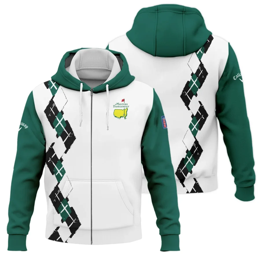 Golf Sport Pattern Green Mix Masters Tournament Callaway Zipper Hoodie Shirt Style Classic