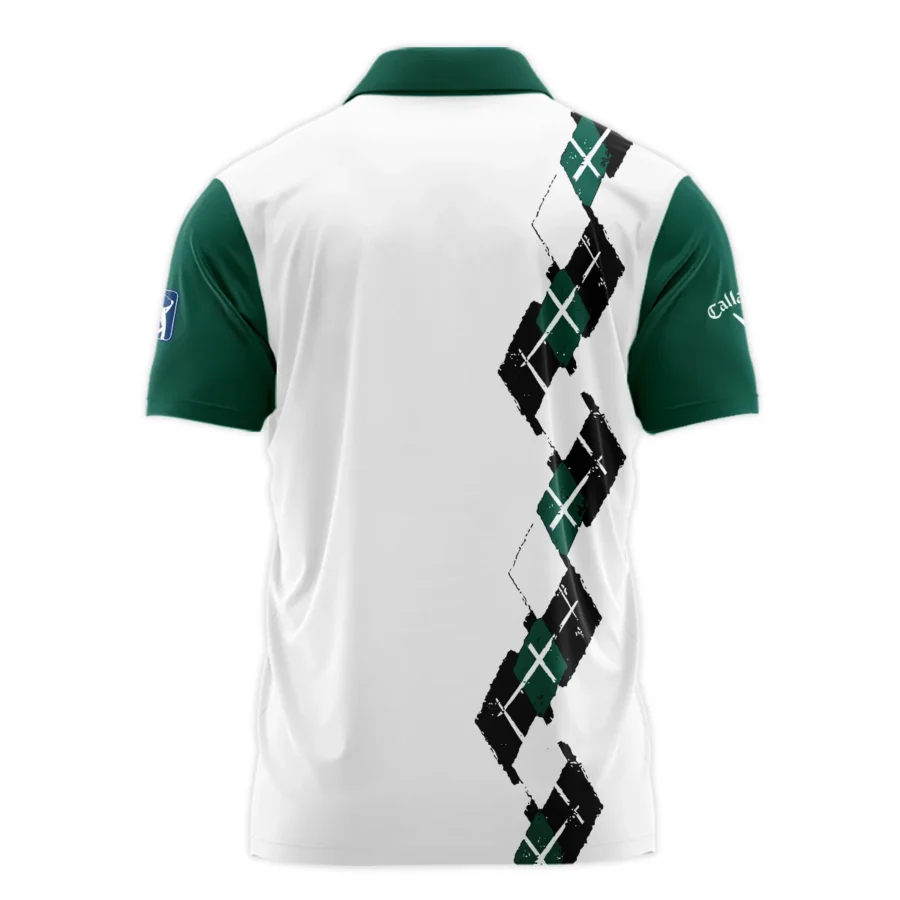 Golf Sport Pattern Green Mix Masters Tournament Callaway Zipper Polo Shirt Style Classic