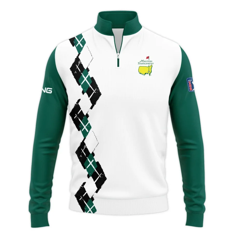 Golf Sport Pattern Green Mix Masters Tournament Ping Quarter-Zip Jacket Style Classic