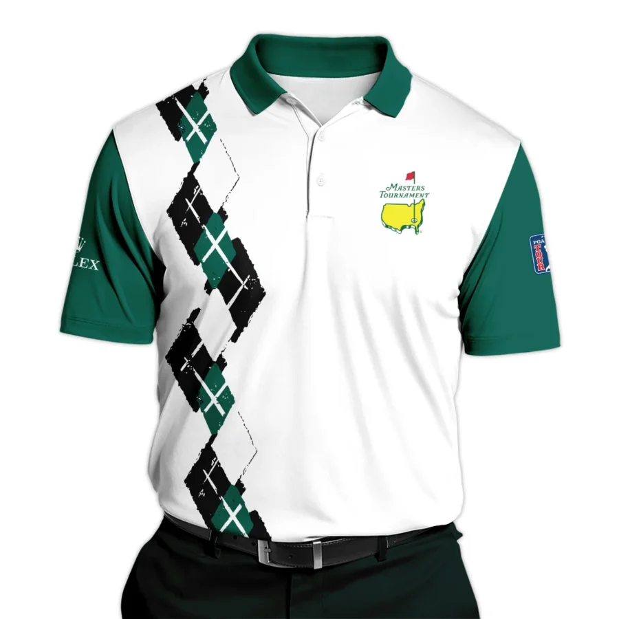 Golf Sport Pattern Green Mix Masters Tournament Rolex Polo Shirt Style Classic