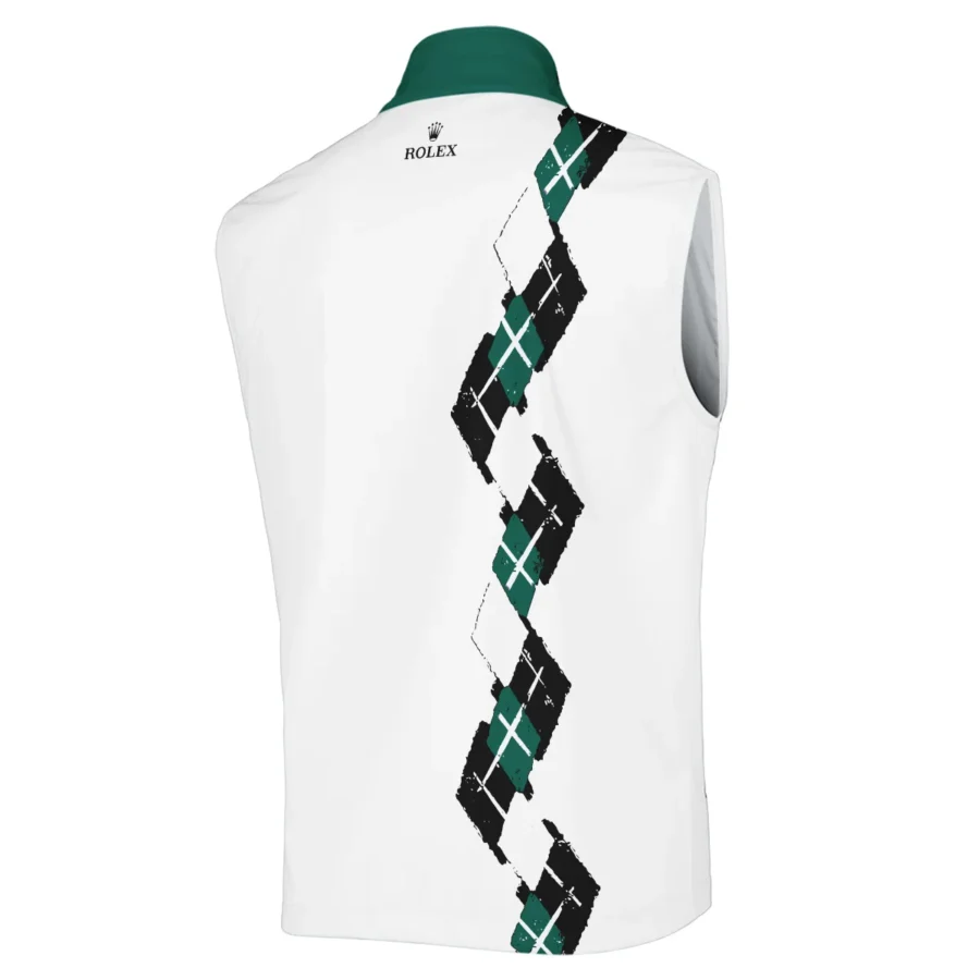 Golf Sport Pattern Green Mix Masters Tournament Rolex Sleeveless Jacket Style Classic