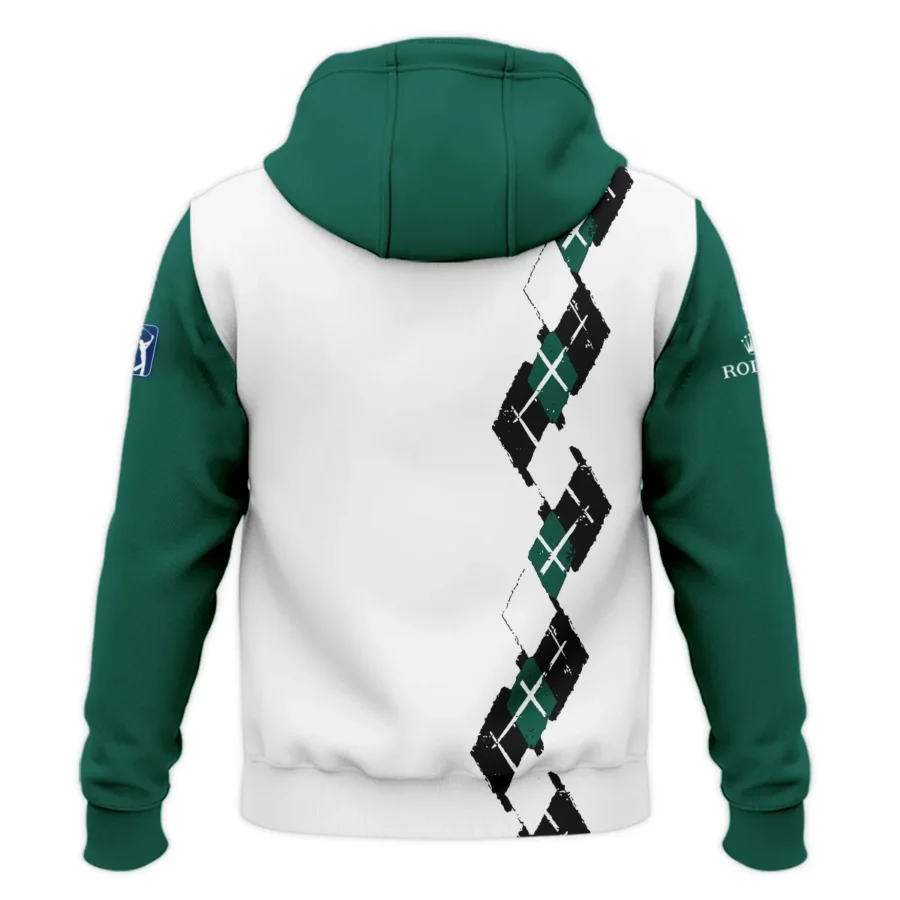 Golf Sport Pattern Green Mix Masters Tournament Rolex Zipper Hoodie Shirt Style Classic