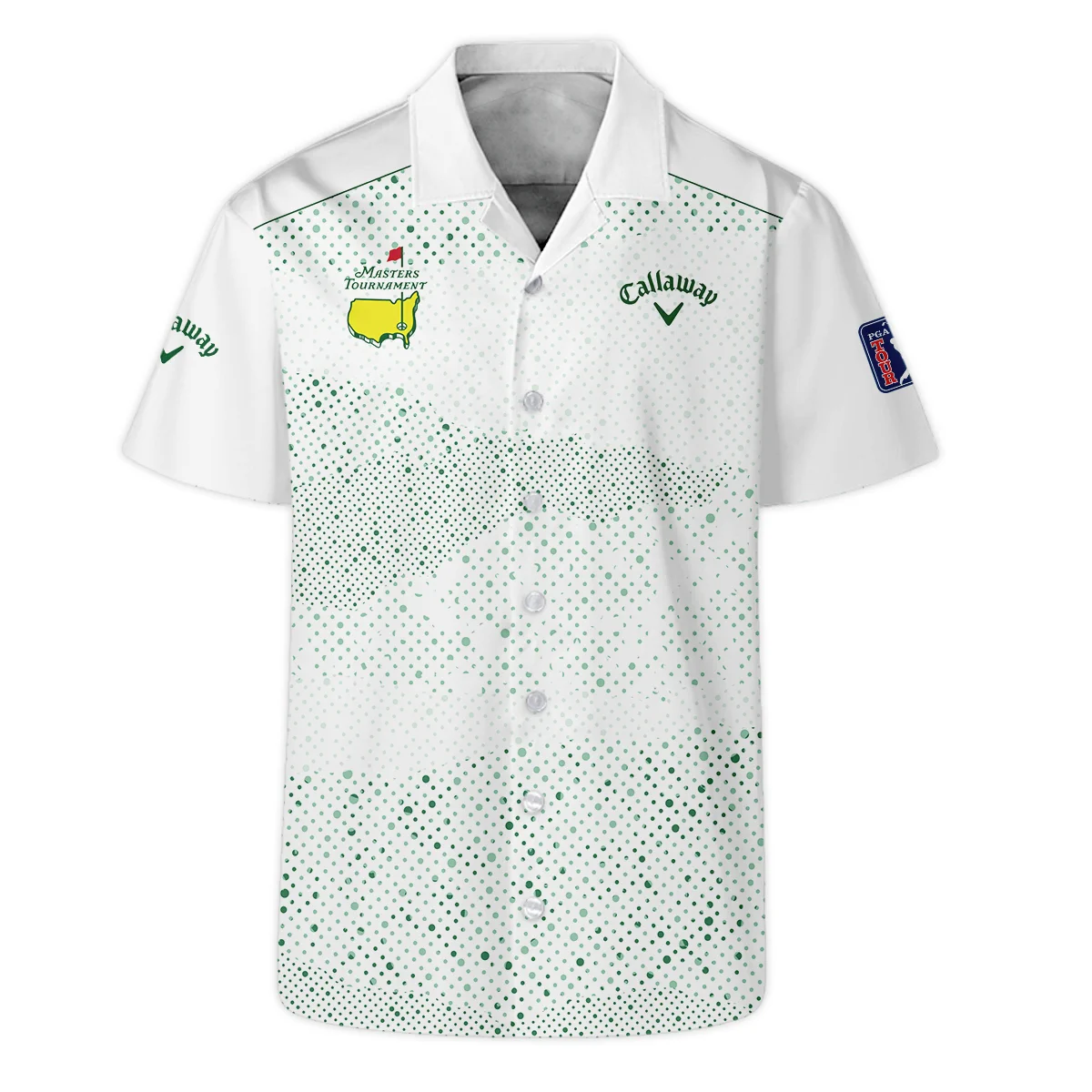 Golf Stye Classic White Mix Green Masters Tournament Callaway Hawaiian Shirt Style Classic Oversized Hawaiian Shirt