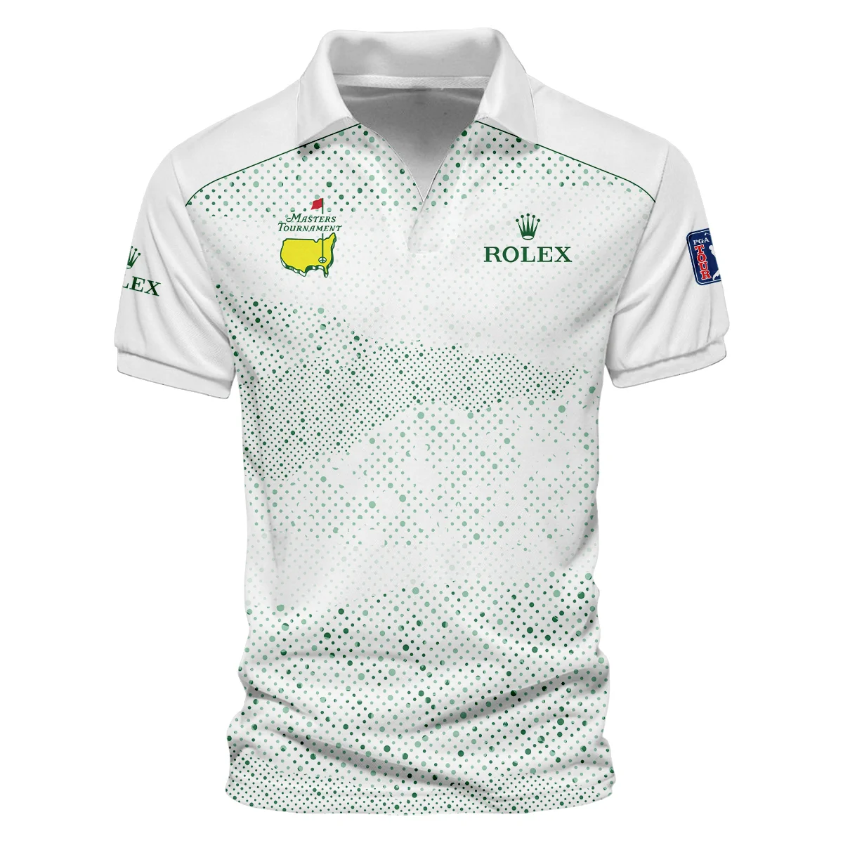 Golf Stye Classic White Mix Green Masters Tournament Rolex Vneck Polo Shirt Style Classic Polo Shirt For Men