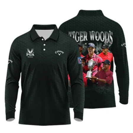 Golf Tiger Woods Fans Loves 152nd The Open Championship Callaway Long Polo Shirt Style Classic
