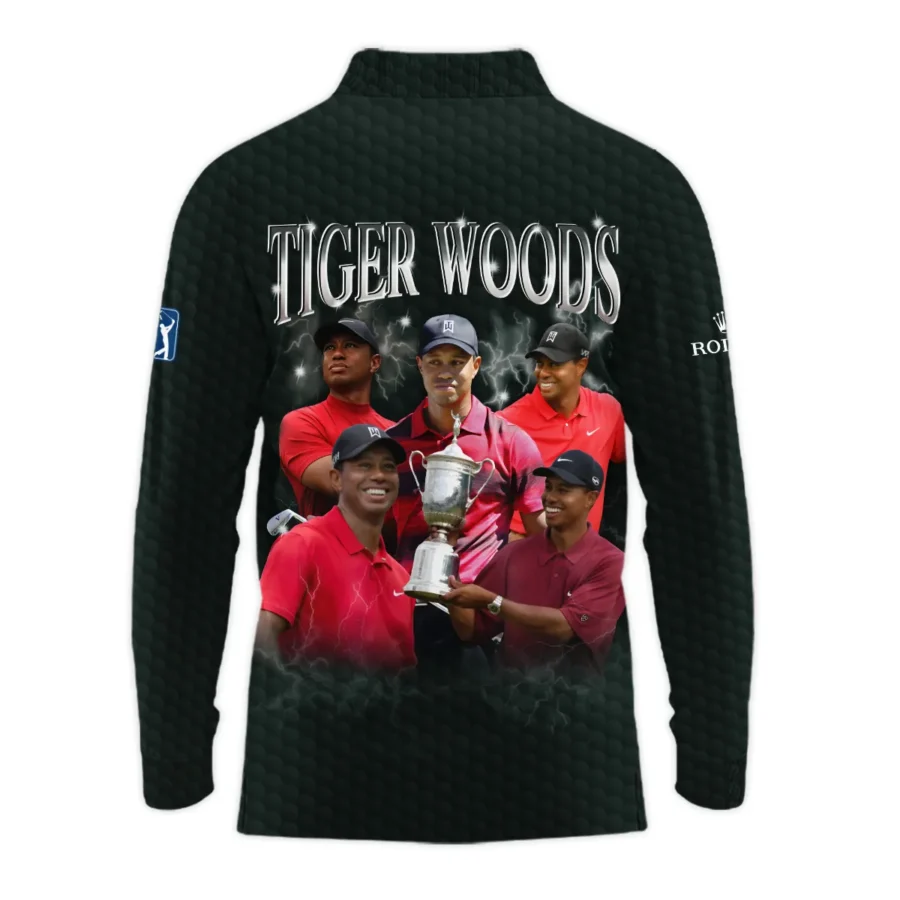 Golf Tiger Woods Fans Loves 152nd The Open Championship Rolex Long Polo Shirt Style Classic