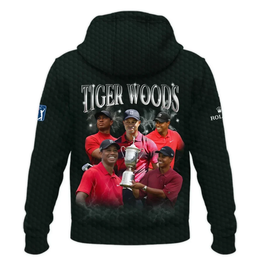 Golf Tiger Woods Fans Loves 152nd The Open Championship Rolex Zipper Hoodie Shirt Style Classic