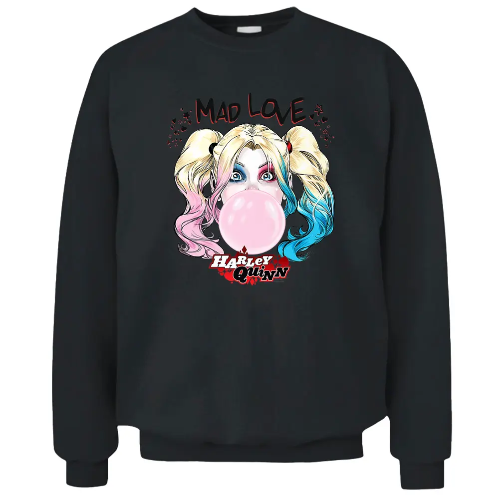 Harley Quinn Mad Love Pullover Sweatshirt