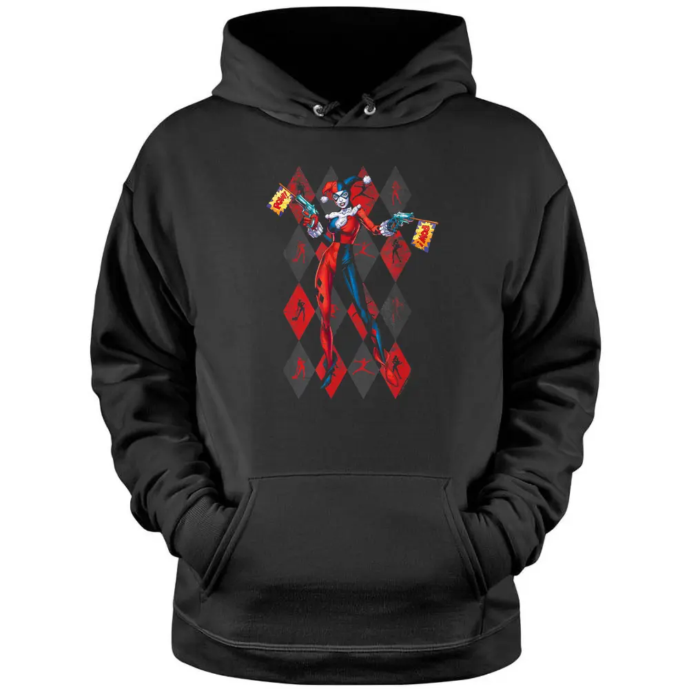 Harley Quinn Pow Pow Pullover Hoodie