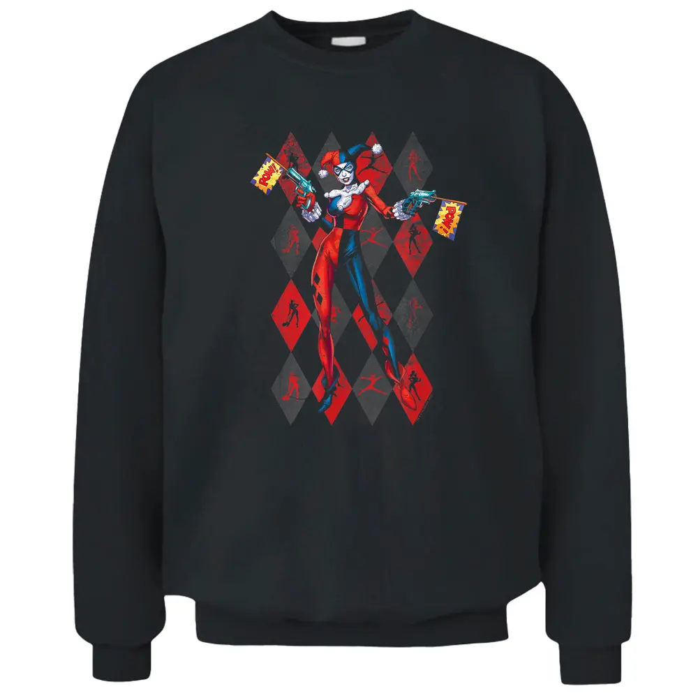 Harley Quinn Pow Pow Pullover Sweatshirt