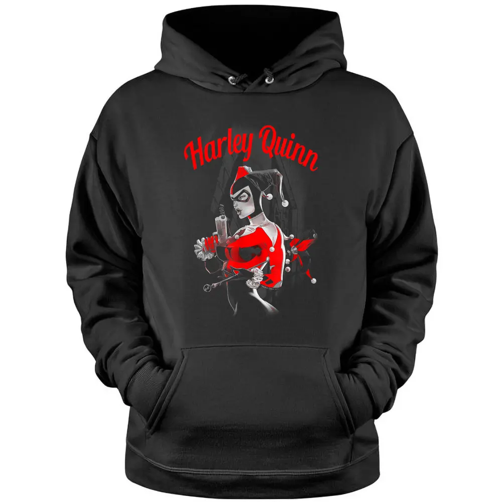 Harley Quinn Spring Gun Pullover Hoodie