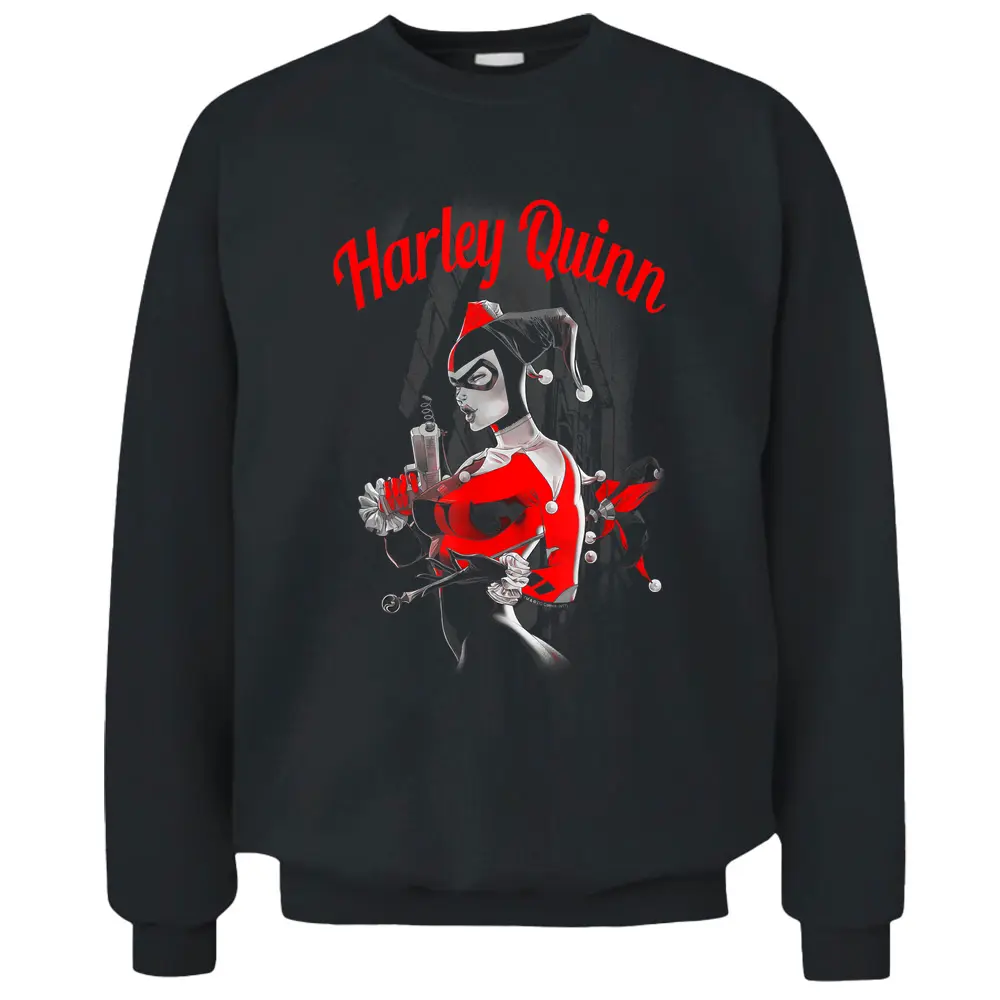 Harley Quinn Spring Gun Pullover Sweatshirt