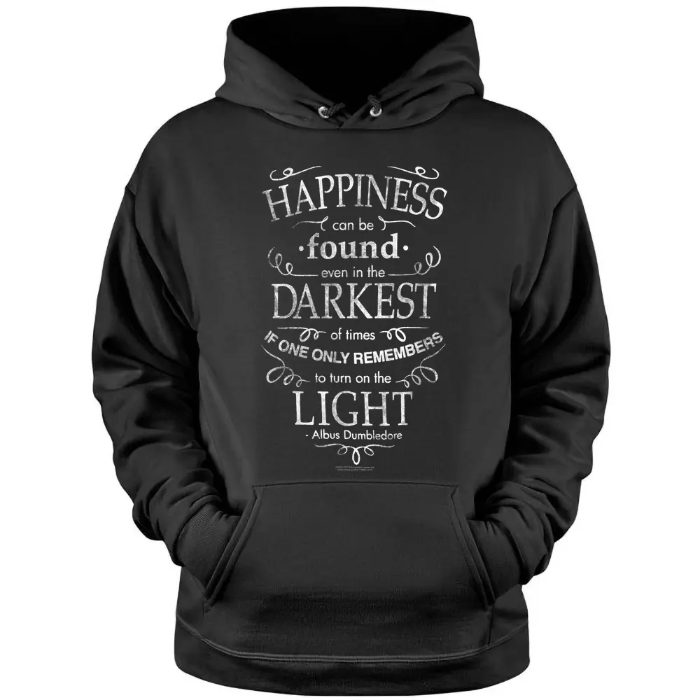 Harry Potter Happiness Quote Pullover Hoodie