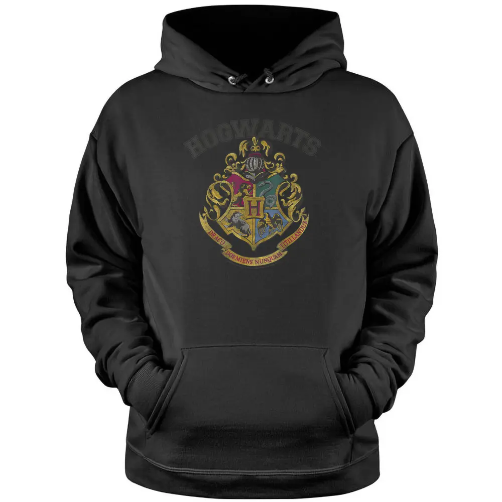 Harry Potter Hogws Vintage Crest Pullover Hoodie