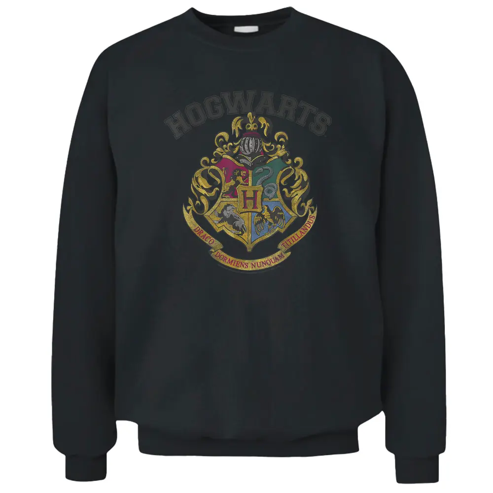 Harry Potter Hogws Vintage Crest Pullover Sweatshirt