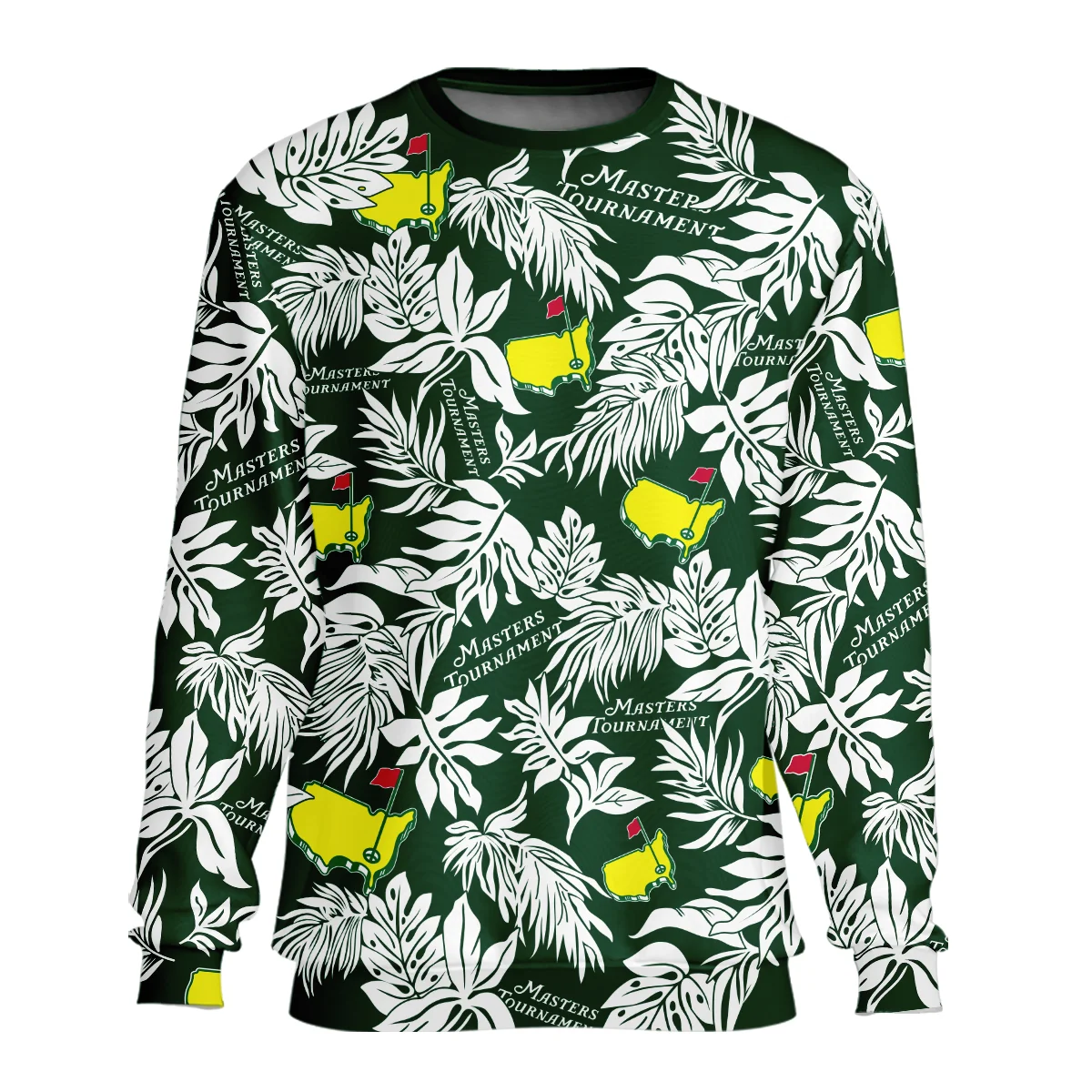 Hawaiian Tropical Leaves Pattern Golf Masters Tournament Zipper Hoodie Shirt Style Classic Zipper Hoodie Shirt