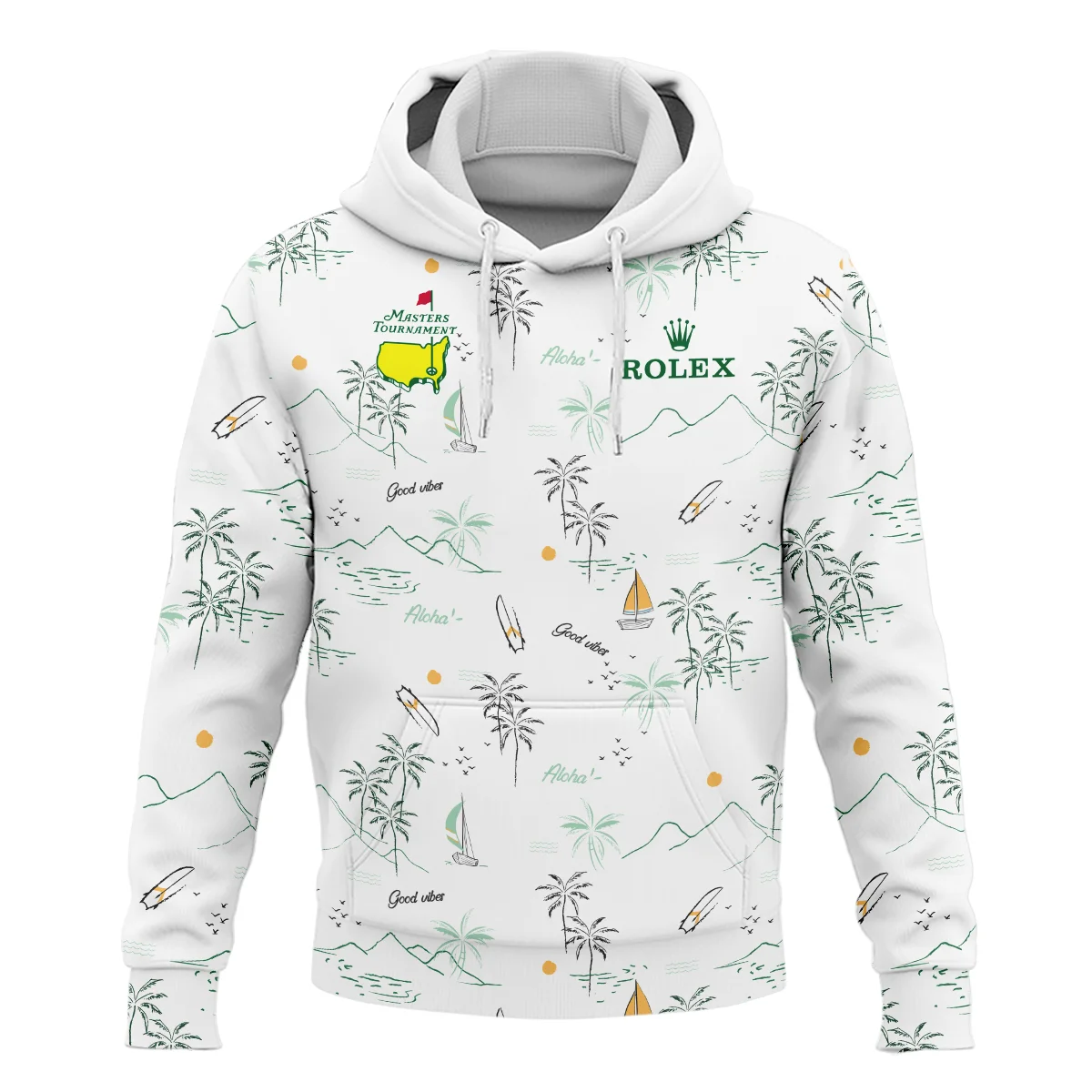 Island Seamless Pattern Golf Masters Tournament Rolex Hoodie Shirt Style Classic Hoodie Shirt