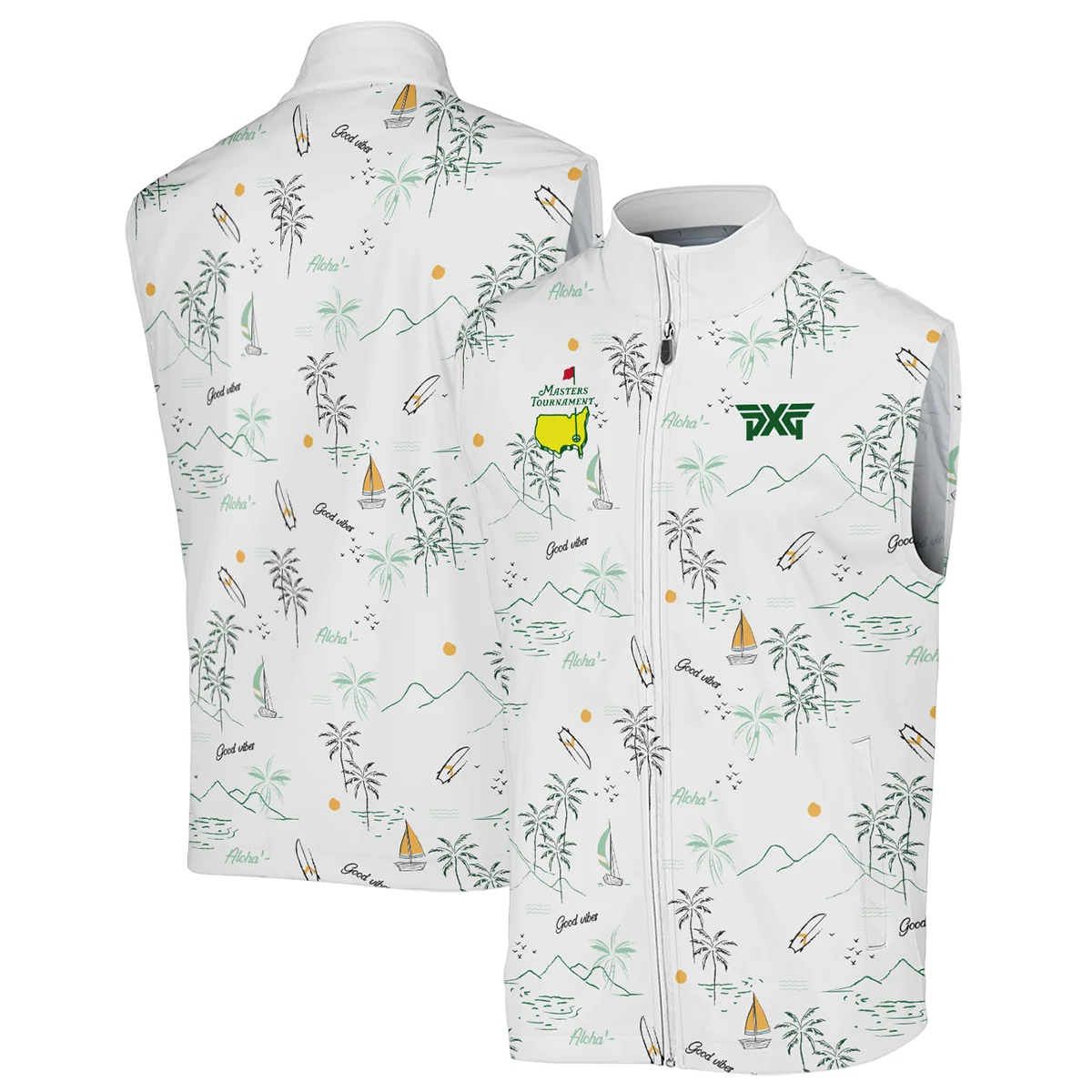 Island Seamless Pattern Golf Masters Tournament Polo Shirt Style Classic Polo Shirt For Men
