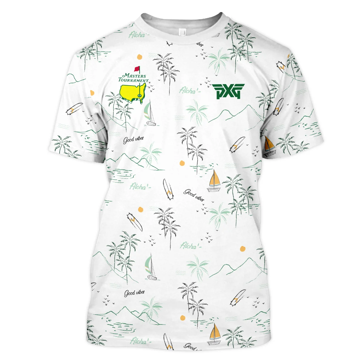 Island Seamless Pattern Golf Masters Tournament Hawaiian Shirt Style Classic Oversized Hawaiian Shirt