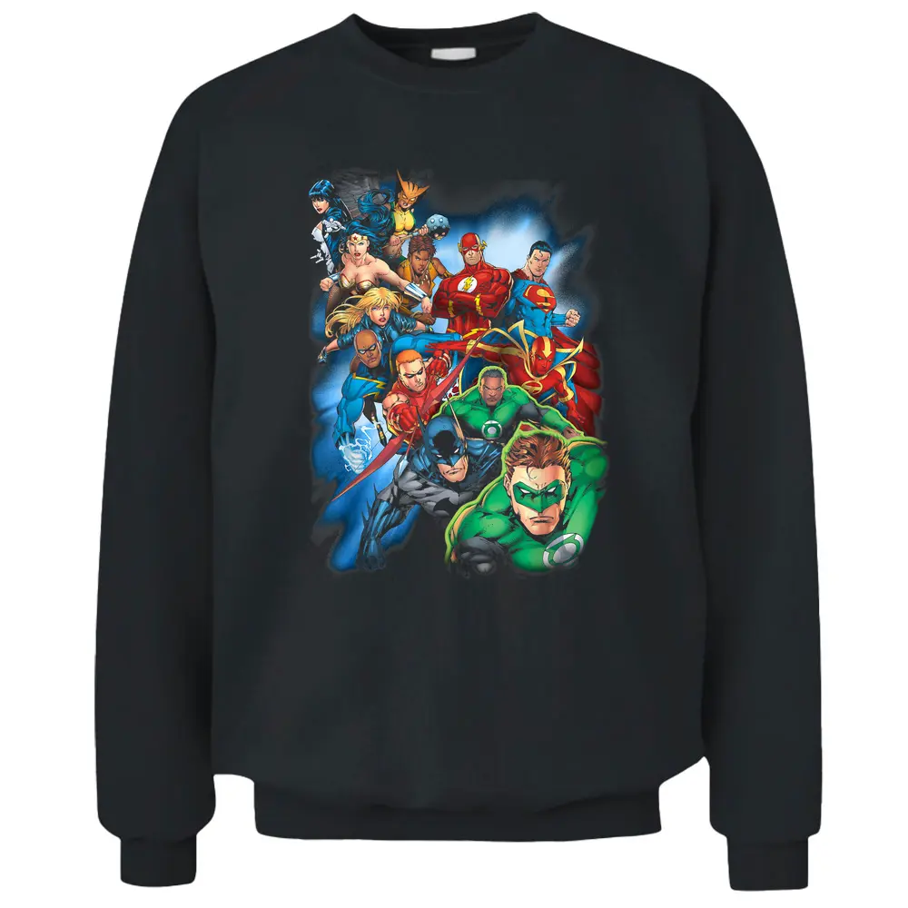 Justice League Mighty Heroes Unite Pullover Sweatshirt