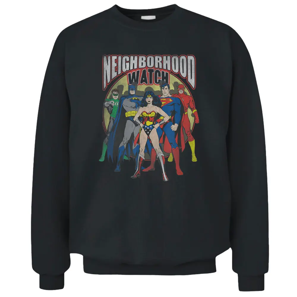 Justice League Neighborhood Watch Pullover Sweatshirt