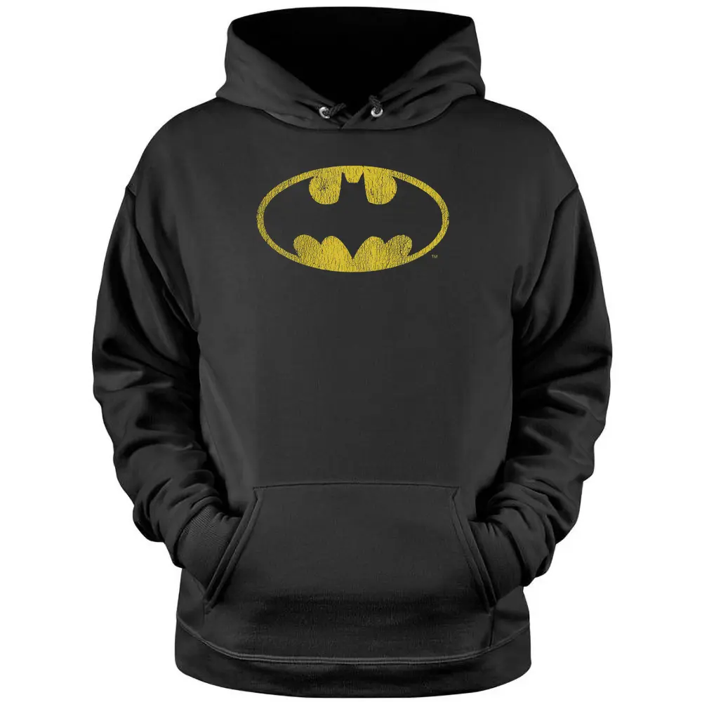 Kids Dc Comics Batman Distressed Classic Logo Pullover Hoodie