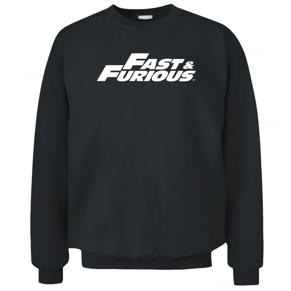 Kids Fast And Furious Classic White Logo Kid's Pullover Sweatshirt