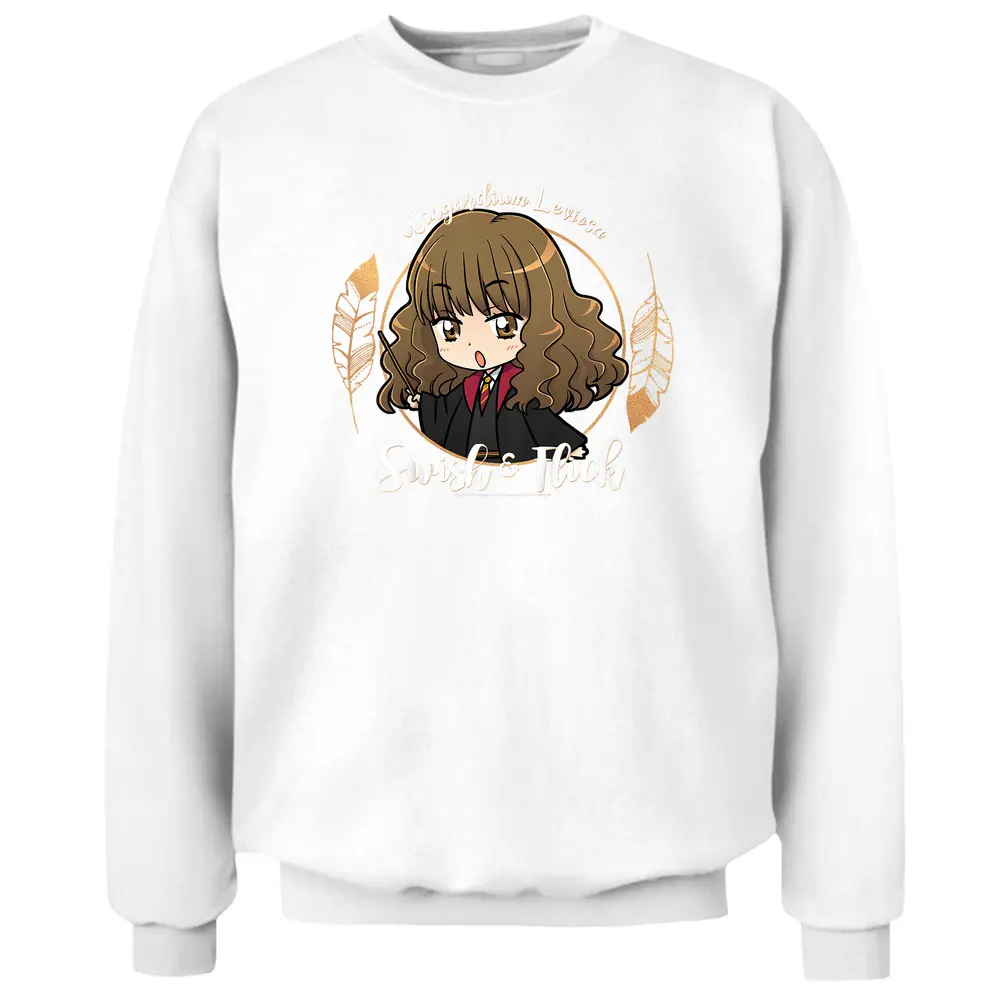 Kids Harry Potter Hermione Granger Swish And Flick Anime Portrait Pullover Sweatshirt