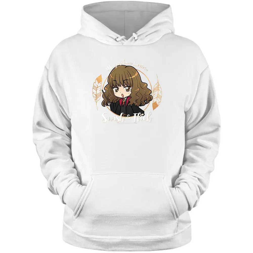 Kids Harry Potter Hermione Granger Swish And Flick Anime Portrait Pullover Hoodie