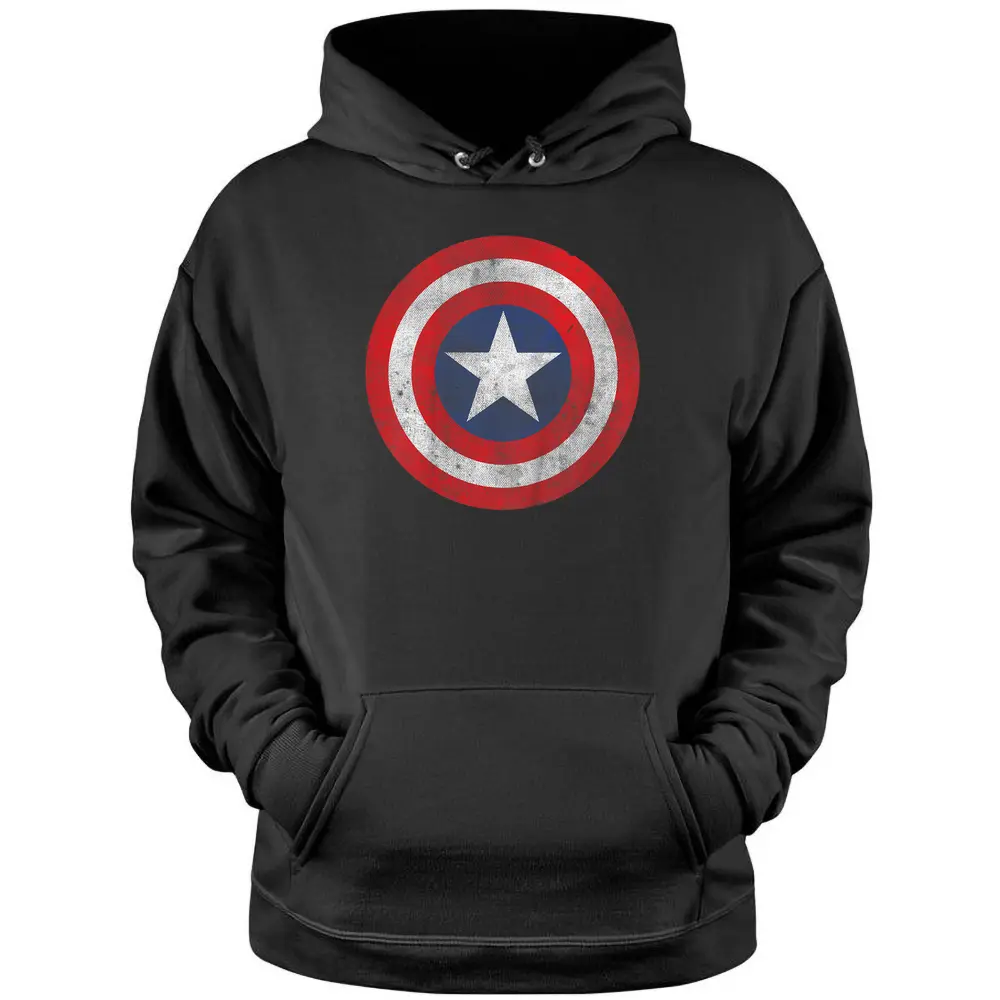 Kids Marvel Captain America Classic Shield Kids Graphic Pullover Hoodie